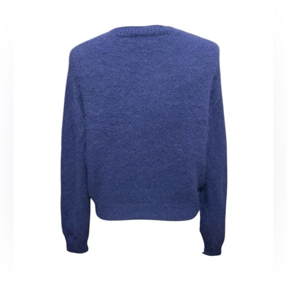 Roberto Collina Angora Nylon Button Cardigan Blue Size Small - Picture 3 of 7